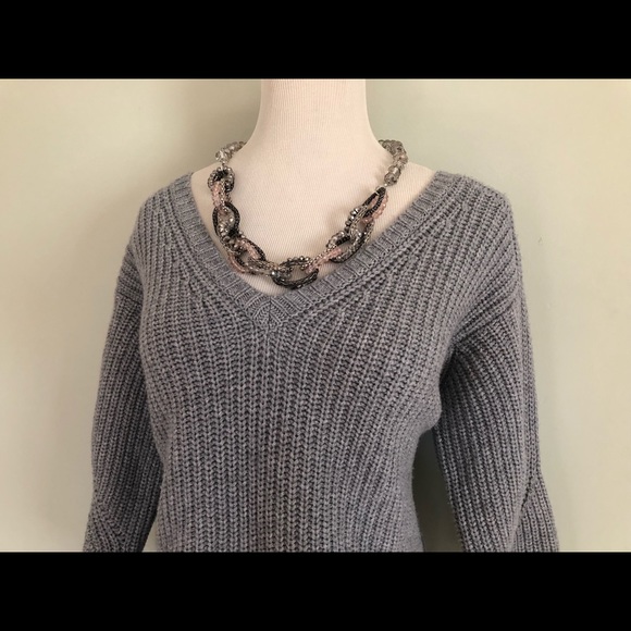 Peserico Tricot Gray Wool Blend Sweater Sz: L (44) - Picture 2 of 8